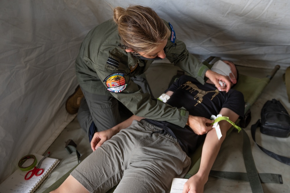 RAAF, USAF, JASDF aeromedical evacuation Cope North 22