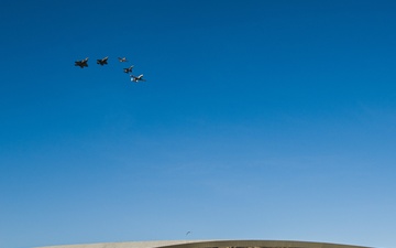 U.S. Air Force flies over Super Bowl LVI