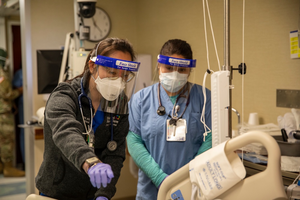 Air Force Medical Personnel Begin COVID Response Operations in Hartford Connecticut