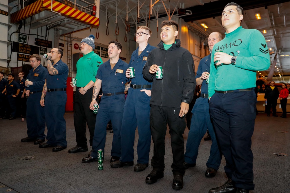 DVIDS - Images - Abraham Lincoln Sailors watch Super Bowl LVI [Image 8 of  11]