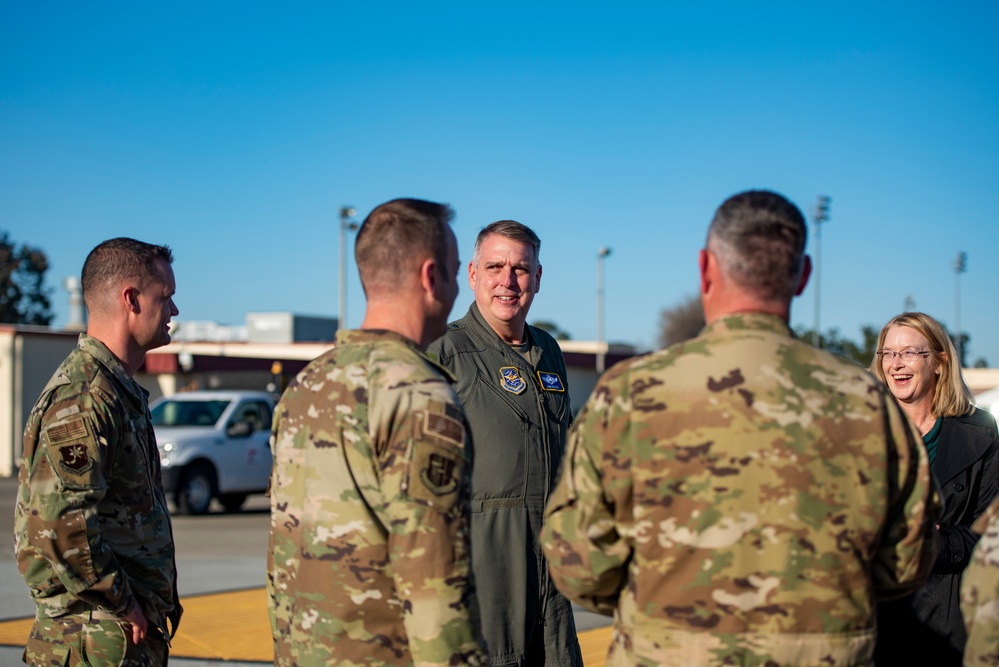 AMC Leadership visits Travis AFB