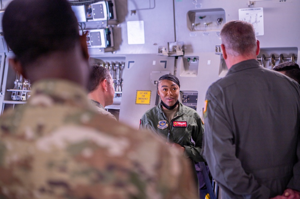 AMC Leadership visits Travis AFB