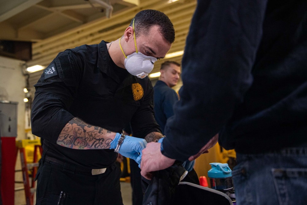 USS America Sailors Conduct Non-Combatant Evacuation Operation drill