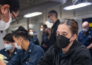 USS America Sailors Conduct Non-Combatant Evacuation Operation drill