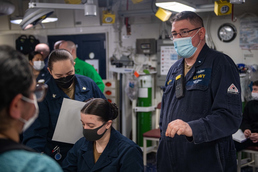 USS America Sailors Conduct Non-Combatant Evacuation Operation drill