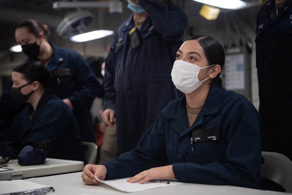 USS America Sailors Conduct Non-Combatant Evacuation Operation drill