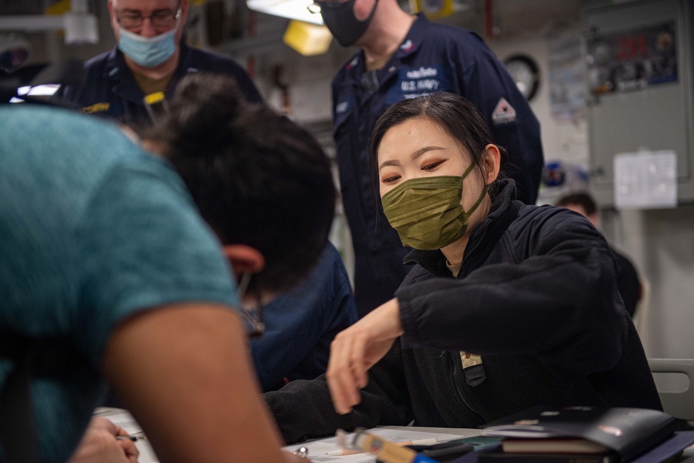 USS America Sailors Conduct Non-Combatant Evacuation Operation drill