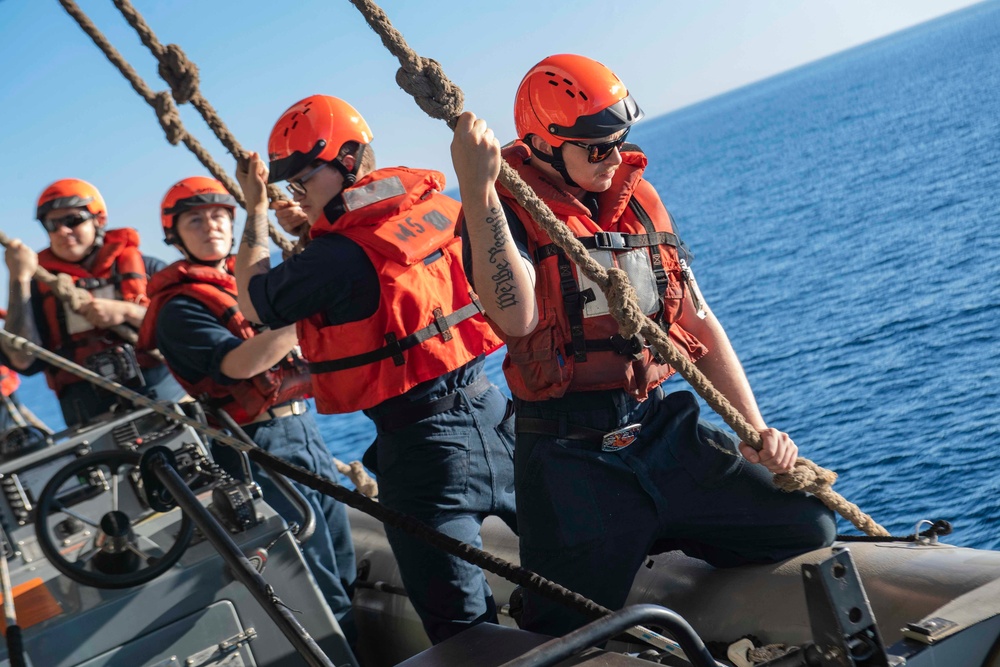 Sailors Lower RHIB