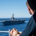 USS Carl Vinson Steams Alongside USS Nimitz