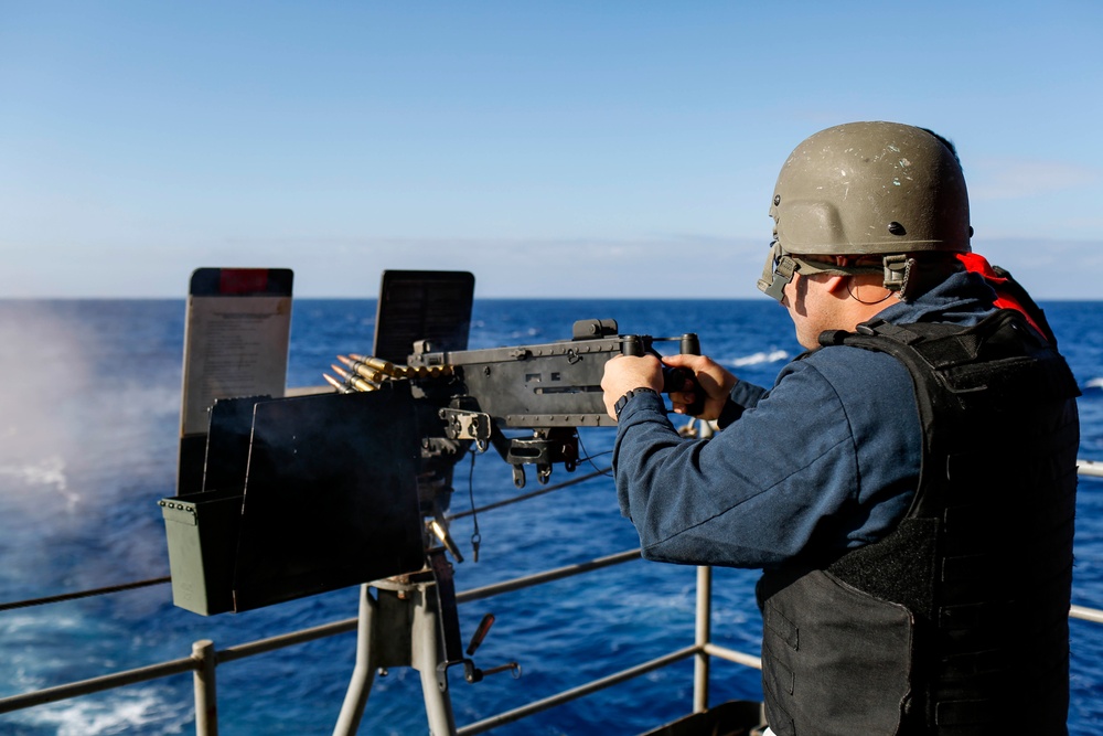 Abraham Lincoln conducts a live-fire exercise