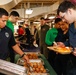 Abraham Lincoln Sailors serve brunch