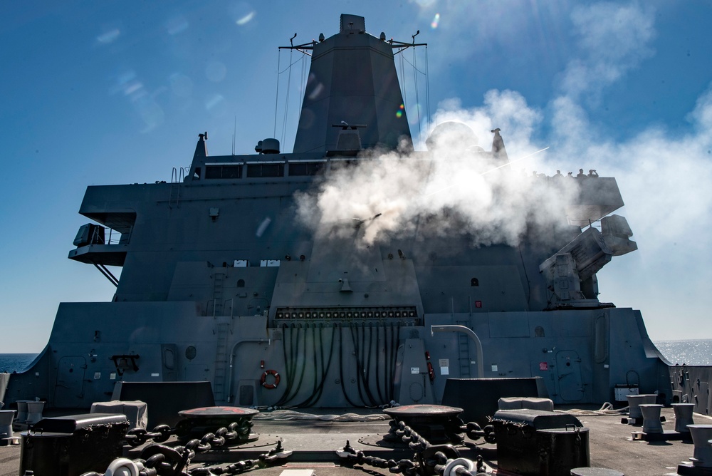 USS Anchorage Live-Fire Exercise