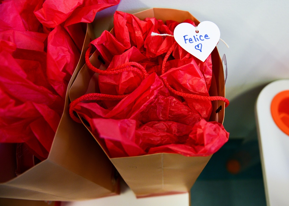 Aviano Airmen share the love