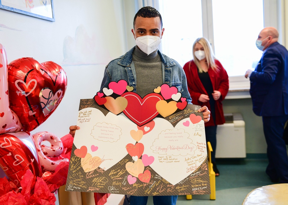 Aviano Airmen share the love