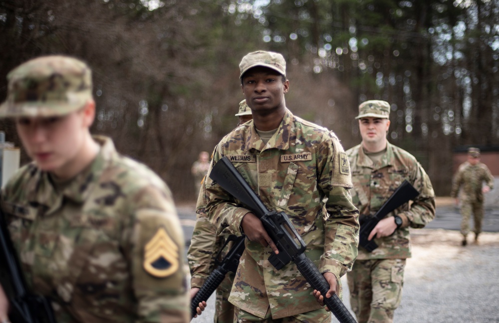 Wolverines train combat drills, practice maneuvers