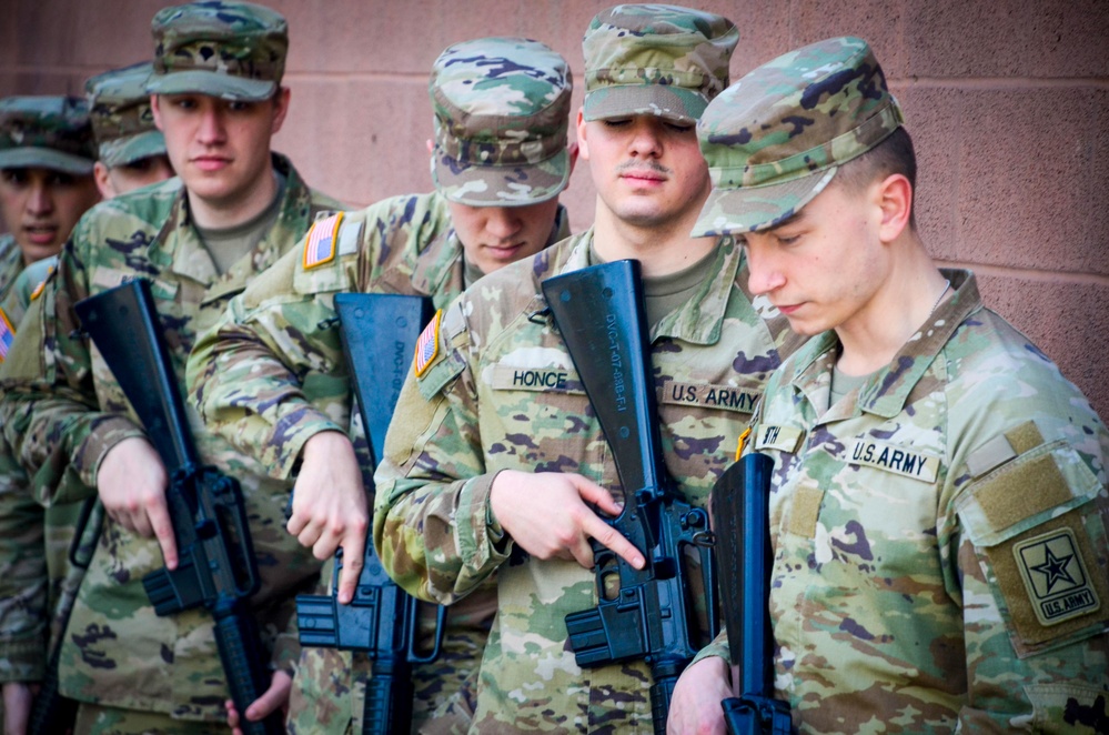 Wolverines train combat drills, practice maneuvers