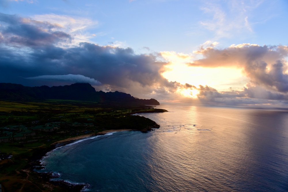 Coast Guard Air Station Barbers Point conducts training off the coast of Maui