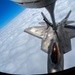 Eight F-22 Raptors refuel with Okies