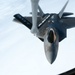 Eight F-22 Raptors refuel with Okies