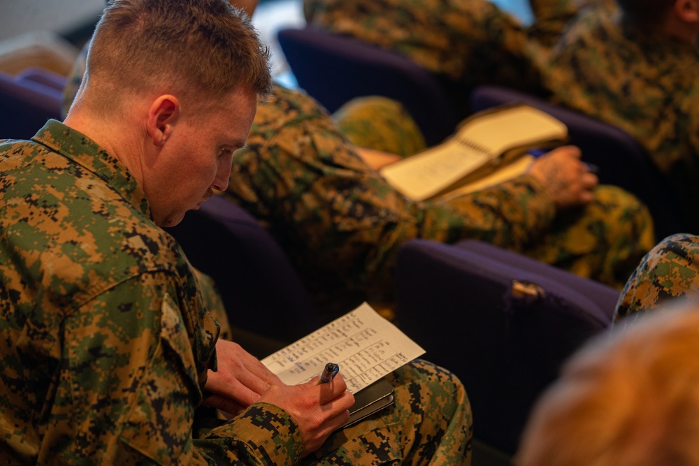 U.S. Marines participate in a cold weather injury course prior to Exercise Cold Response 2022