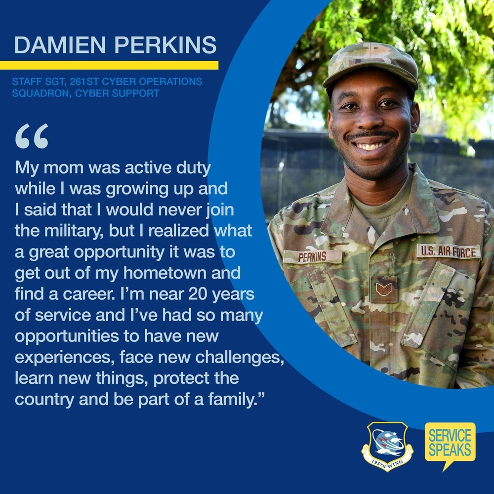 Service Speaks: Staff Sgt. Damien Perkins