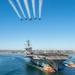 USS Carl Vinson Blue Angel Flyover