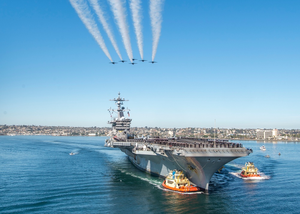 DVIDS - Images - USS Carl Vinson Blue Angel Flyover [Image 3 of 5]