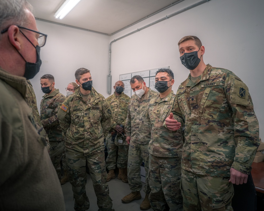 10TH AAMDC command team inspects maintenance readiness of Patriot battalion