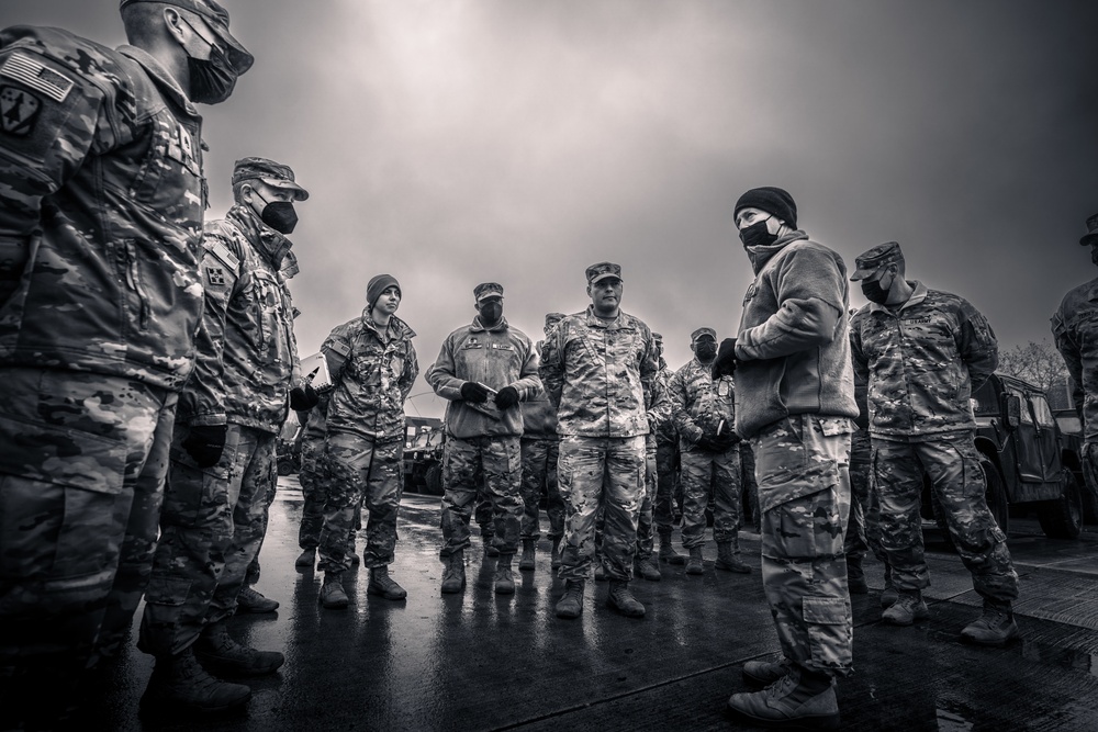 10TH AAMDC command team inspects maintenance readiness of Patriot battalion