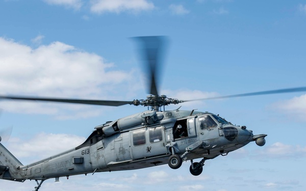 Abraham Lincoln conducts flight operations during Jungle Warfare Exercise 22