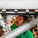 Abraham Lincoln Sailors conduct aircraft maintenance
