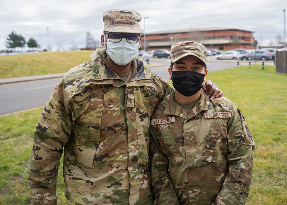 Third Air Force visits RAF Mildenhall