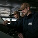 Abraham Lincoln Sailors on the bridge