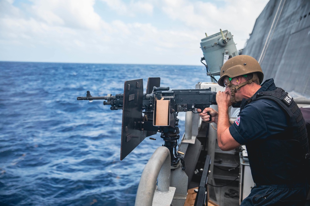 USS Billings Conducts Live-Fire Exercise