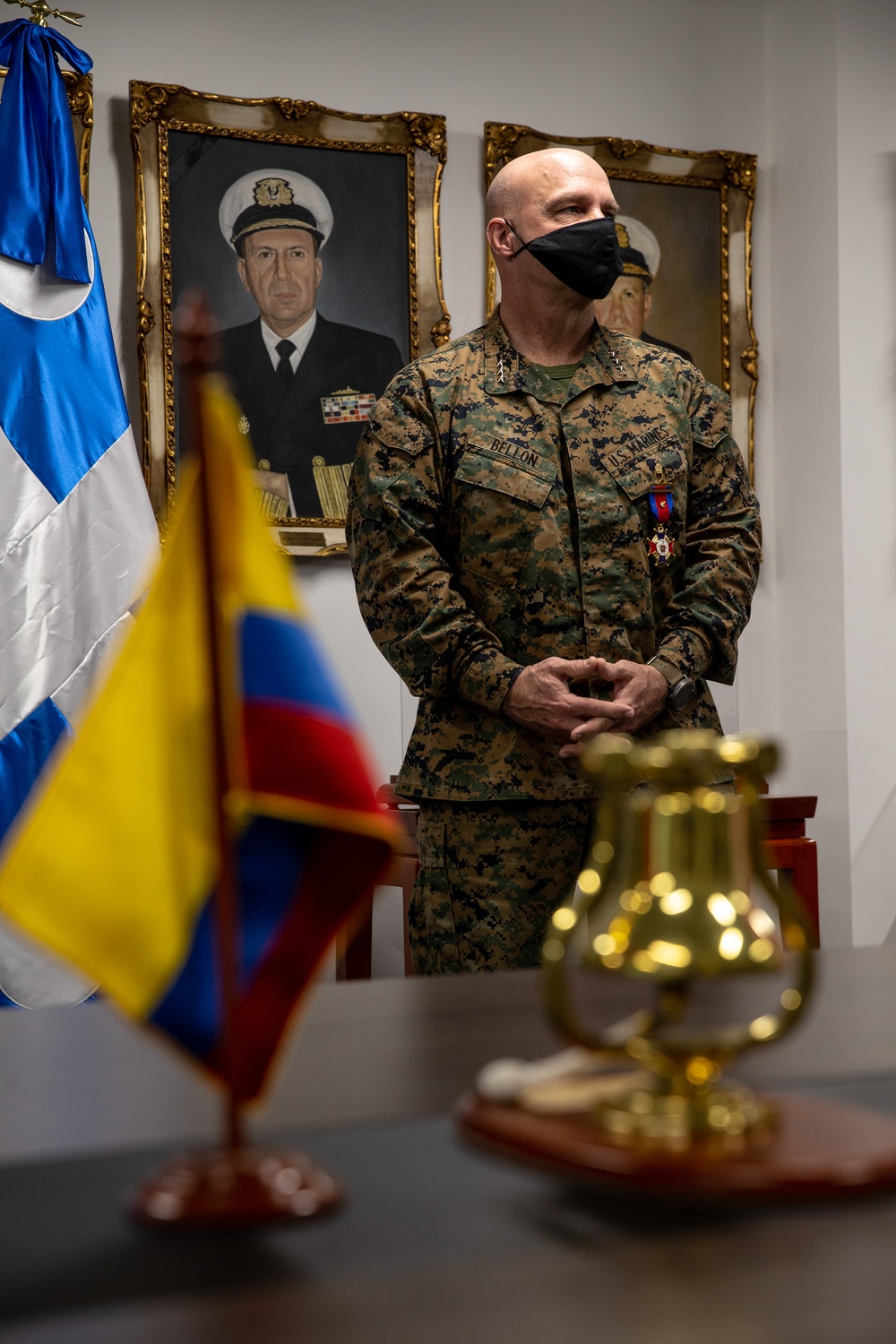 Commander, U.S. Marine Corps Forces, South Visits with Colombian National Navy, Colombian Naval Infantry Senior Leaders