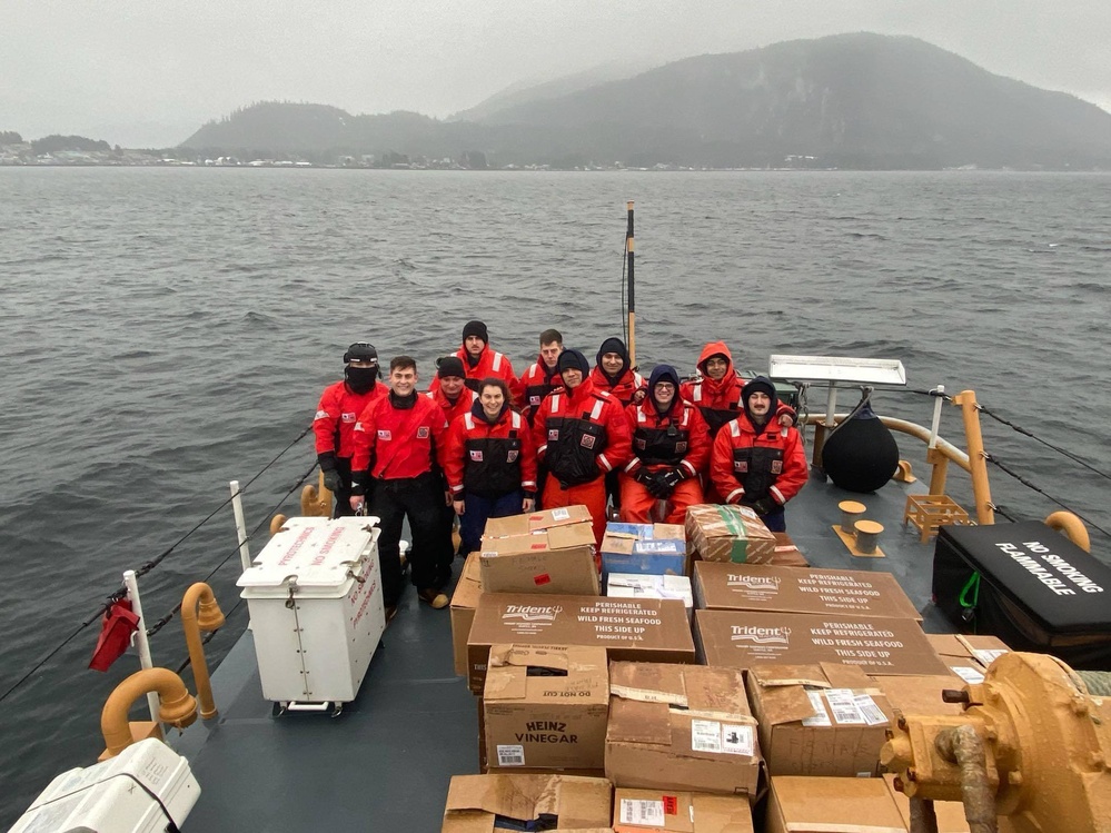 Coast Guard Cutter Anacapa crew aids Southeast Alaska residents in need