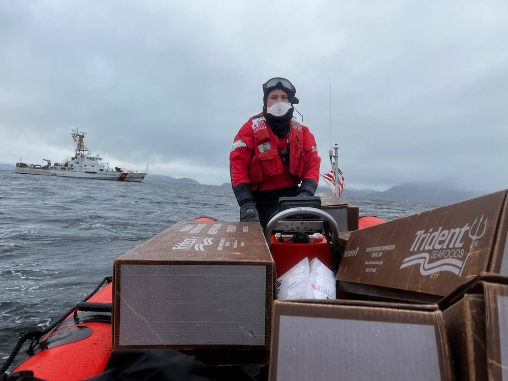 Coast Guard Cutter Anacapa crew aids Southeast Alaska residents in need