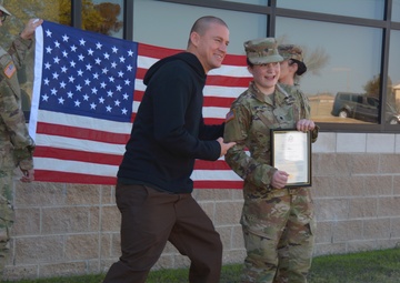 Channing Tatum, crew of DOG movie tour Holland MWD veterinary hospital