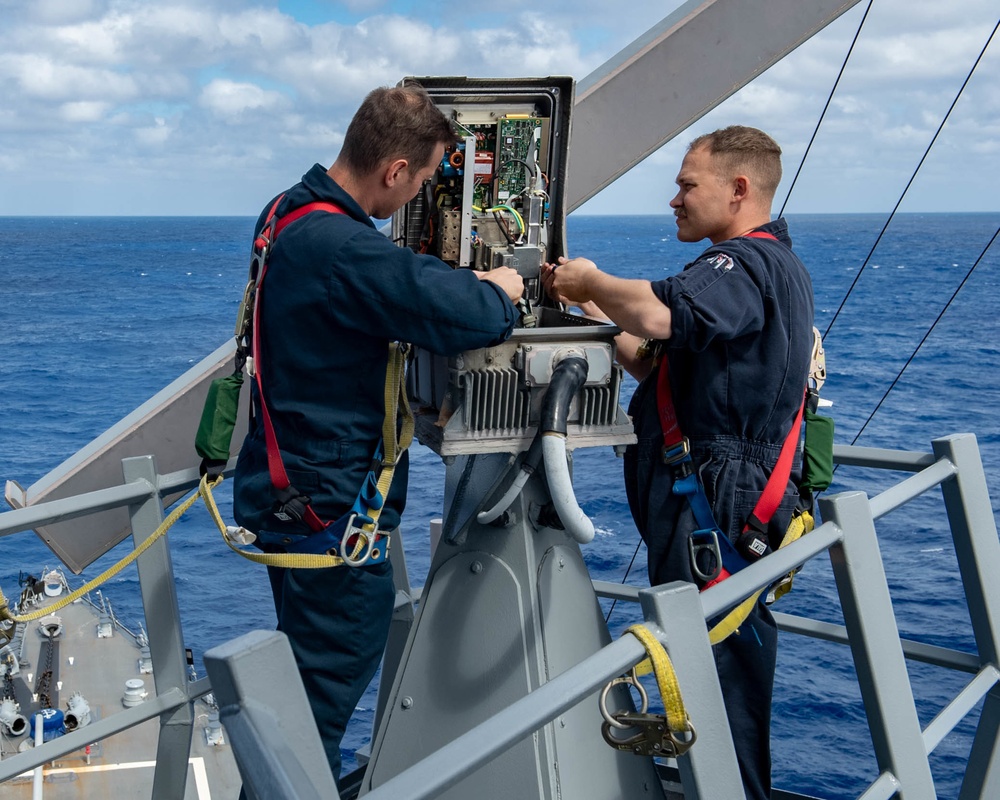 Spruance conducts maintenance