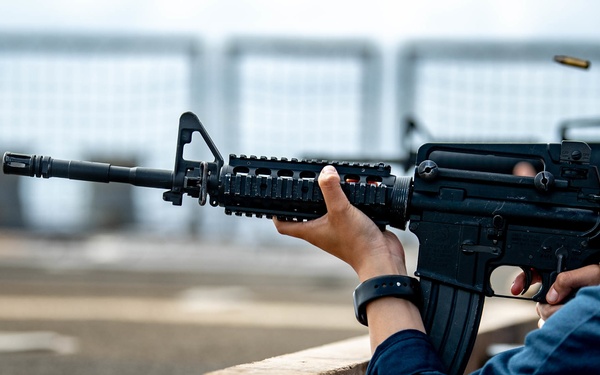 Spruance conducts live-fre exercise