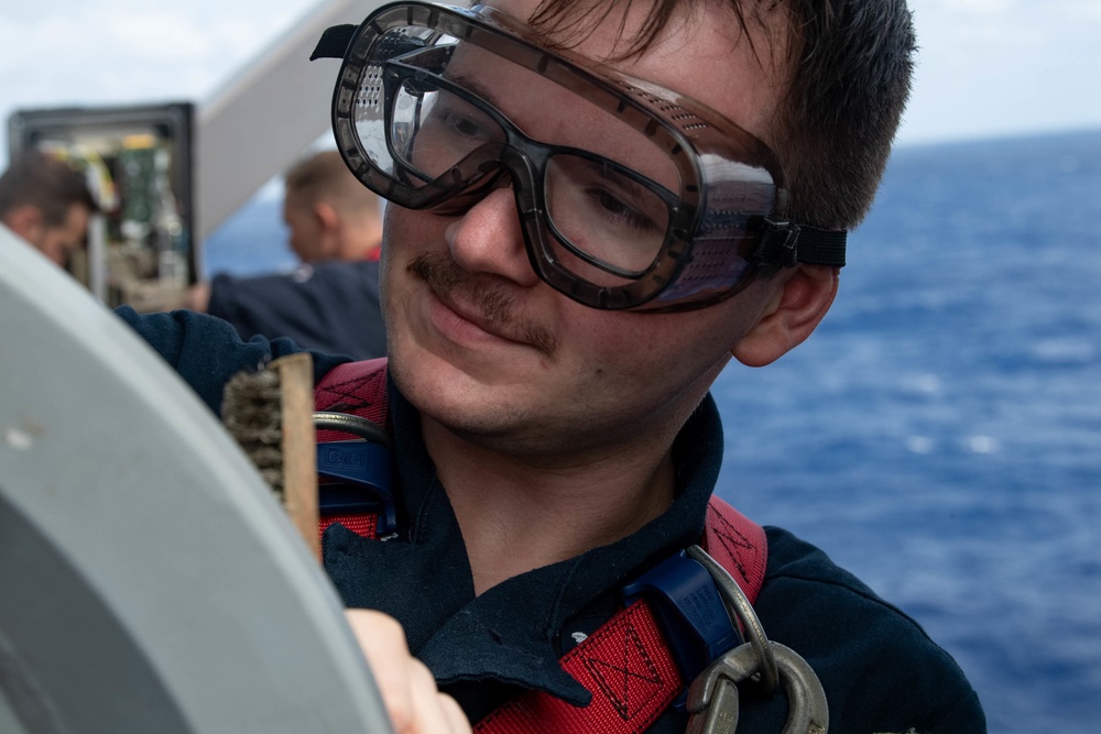 Spruance conducts maintenance