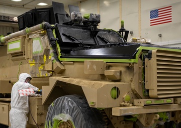 4th EMS paints Kinston Police Department’s MRAP