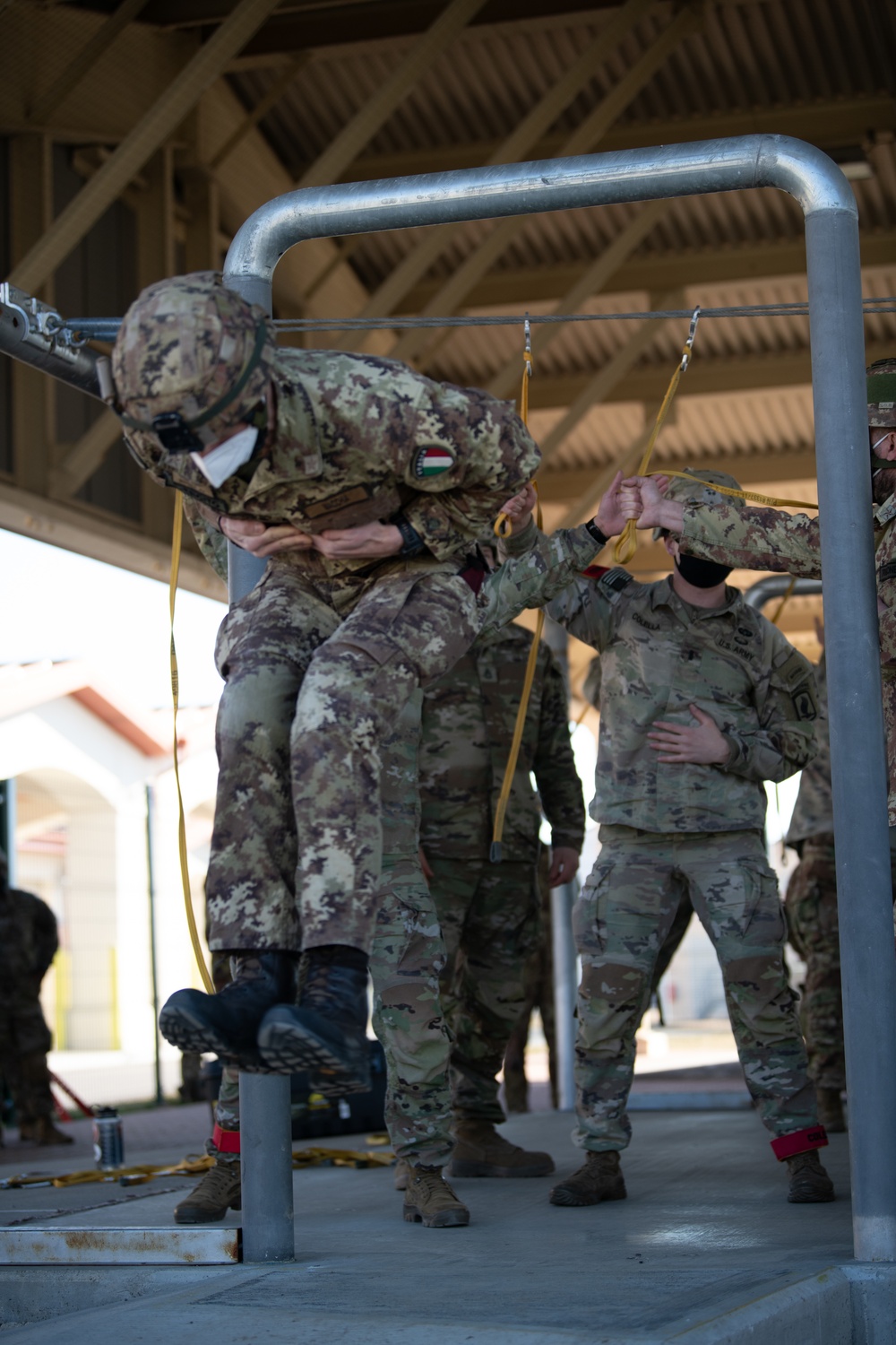 Italian and American Paratroopers Conduct Joint Airborne Operations