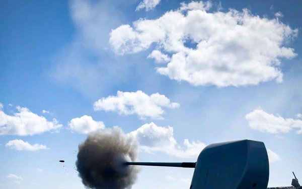 Mobile Bay participates in Naval Surface Fire Support during exercise Jungle Warfare 2022