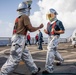 USS Milwaukee Conducts Flight Deck Firefighting Drill