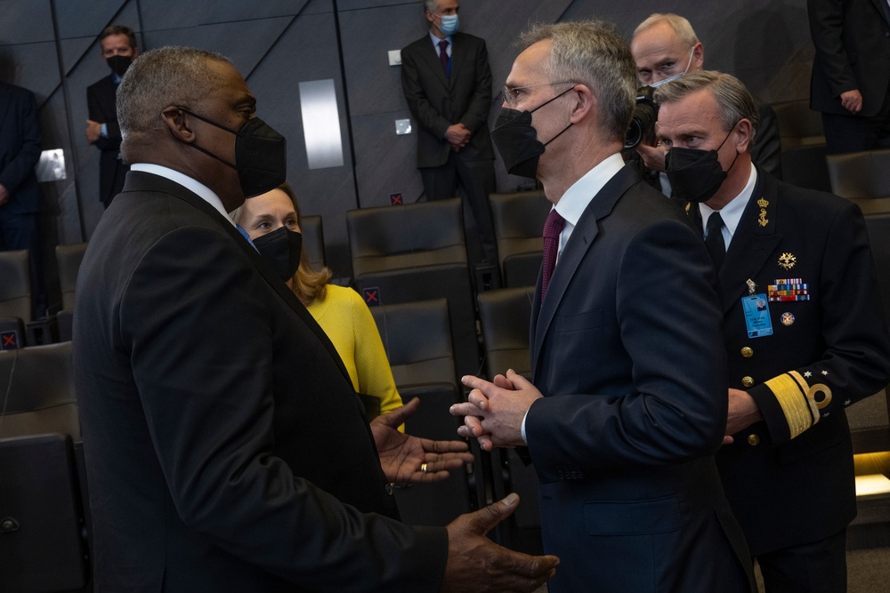 Secretary Austin Attends NATO Defense Ministerial Meetings