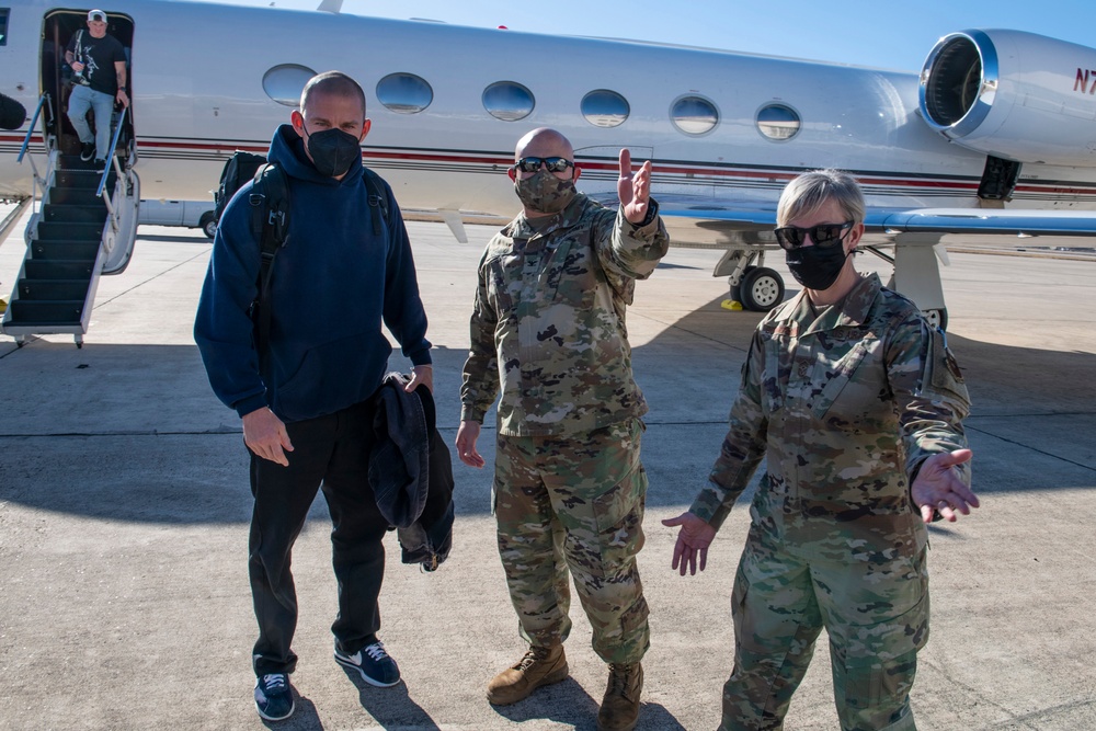 Upcoming movie &quot;Dog&quot; promoted at JBSA