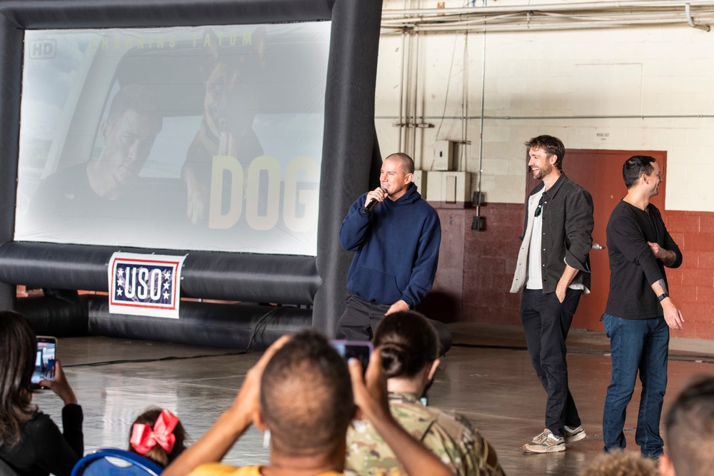 Upcoming movie &quot;Dog&quot; promoted at JBSA