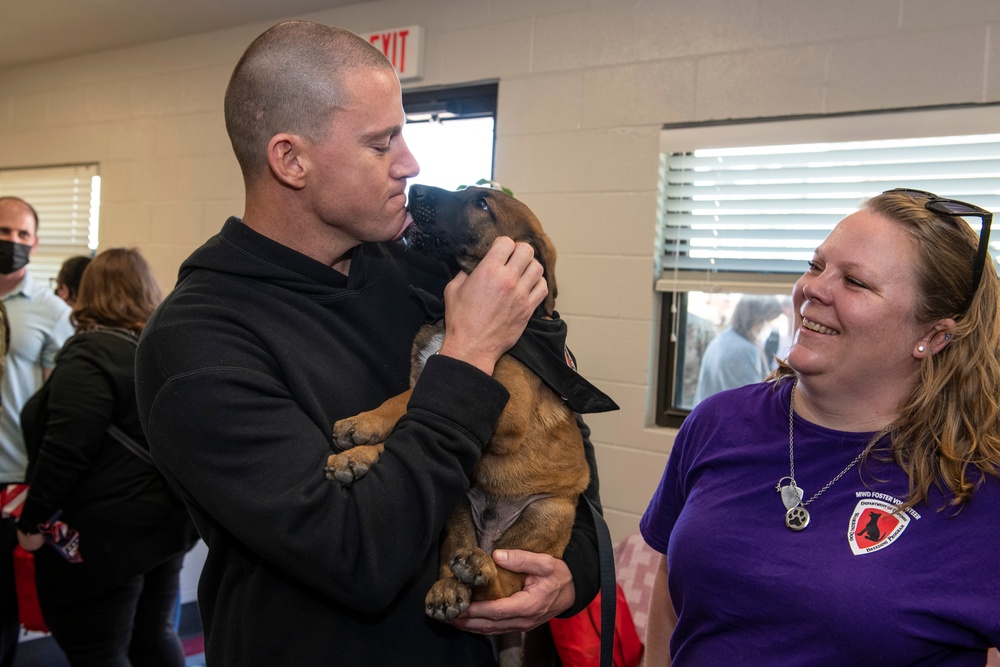 Upcoming movie "Dog" promoted at JBSA