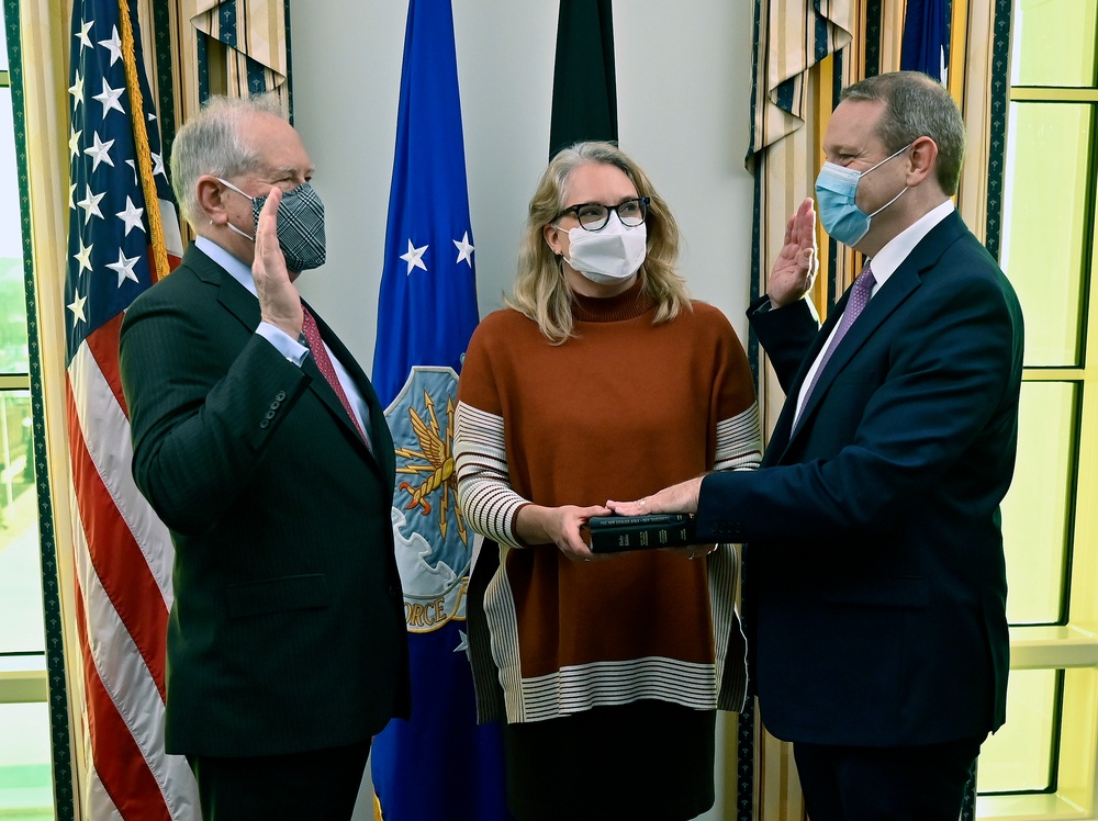 assistant secretary of the Air Force Andrew Hunter ceremonial swearing-in ceremony